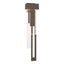 Hubbardton Forge 2018 Coastal Bronze Seeded Clear Glass (II) Right Rainfall Large LED Outdoor Sconce