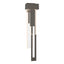 Hubbardton Forge 2018 Coastal Dark Smoke Seeded Clear Glass (II) Right Rainfall Large LED Outdoor Sconce