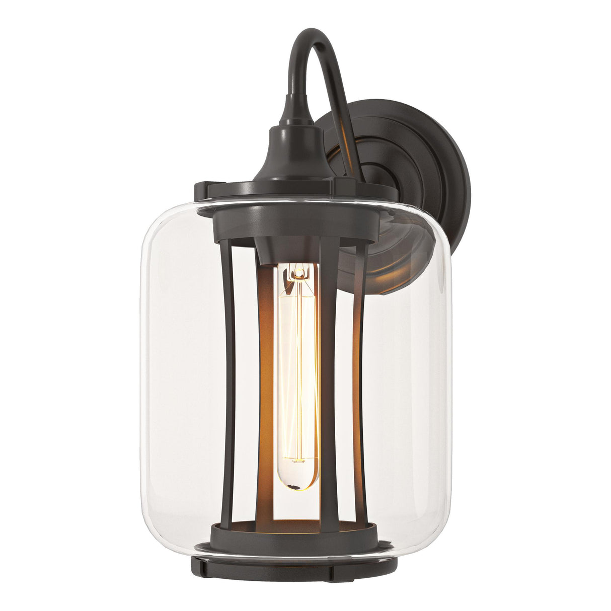 Hubbardton Forge 2022 Coastal Oil Rubbed Bronze Clear Glass (ZM) Fairwinds Outdoor Sconce