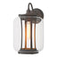 Hubbardton Forge 2022 Coastal Natural Iron Clear Glass (ZM) Fairwinds Large Outdoor Sconce