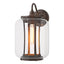 Hubbardton Forge 2022 Coastal Bronze Clear Glass (ZM) Fairwinds Large Outdoor Sconce