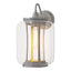 Hubbardton Forge 2022 Coastal Burnished Steel Clear Glass (ZM) Fairwinds Large Outdoor Sconce