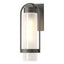Hubbardton Forge 2023 Coastal Natural Iron Frosted Glass (FD) Alcove Small Outdoor Sconce