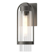 Hubbardton Forge 2023 Coastal Natural Iron Clear Glass (ZM) Alcove Small Outdoor Sconce