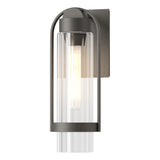 Hubbardton Forge 2023 Coastal Natural Iron Clear Glass (ZM) Alcove Small Outdoor Sconce