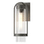 Hubbardton Forge 2023 Coastal Natural Iron Clear Glass (ZM) Alcove Small Outdoor Sconce