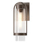 Hubbardton Forge 2023 Coastal Bronze Clear Glass (ZM) Alcove Small Outdoor Sconce