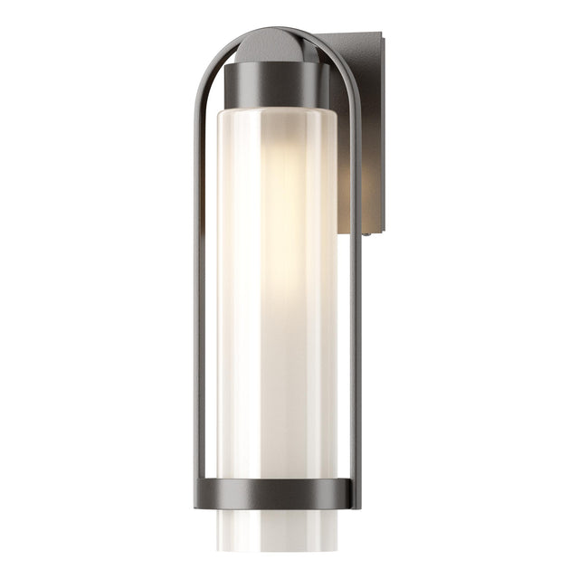 Hubbardton Forge 2023 Coastal Oil Rubbed Bronze Frosted Glass (FD) Alcove Medium Outdoor Sconce