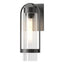 Hubbardton Forge 2023 Coastal Black Clear Glass (ZM) Alcove Small Outdoor Sconce