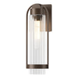 Hubbardton Forge 2023 Coastal Bronze Clear Glass (ZM) Alcove Medium Outdoor Sconce