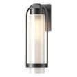 Hubbardton Forge 2023 Coastal Black Frosted Glass (FD) Alcove Medium Outdoor Sconce