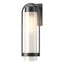 Hubbardton Forge 2023 Coastal Black Frosted Glass (FD) Alcove Medium Outdoor Sconce