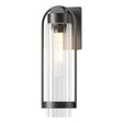 Hubbardton Forge 2023 Coastal Black Clear Glass (ZM) Alcove Medium Outdoor Sconce