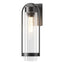 Hubbardton Forge 2023 Coastal Black Clear Glass (ZM) Alcove Medium Outdoor Sconce