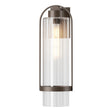 Hubbardton Forge 2023 Coastal Bronze Clear Glass (ZM) Alcove Large Outdoor Sconce