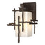 Hubbardton Forge 2023 Coastal Bronze Opal Glass (GG) Tura Small Outdoor Sconce