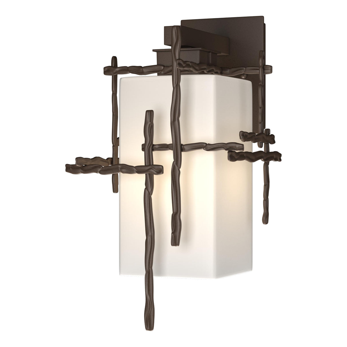 Hubbardton Forge 2023 Coastal Bronze Opal Glass (GG) Tura Medium Outdoor Sconce