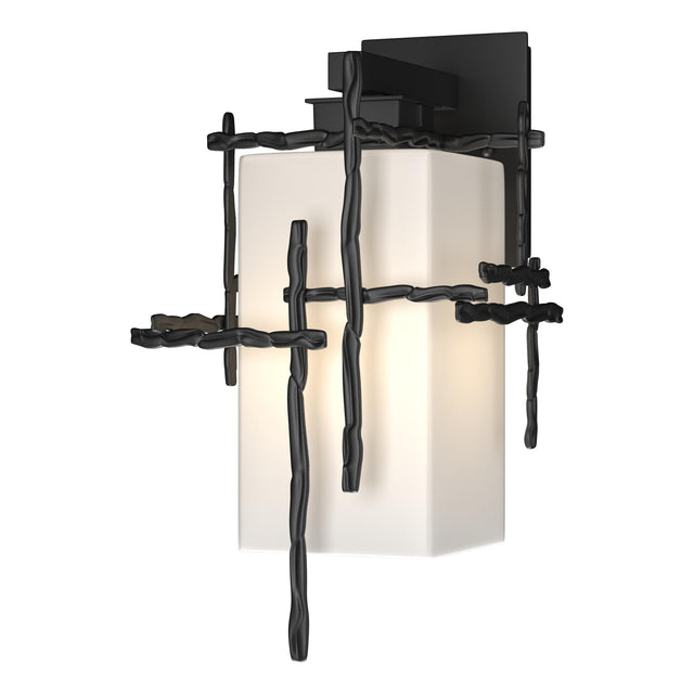 Hubbardton Forge 2023 Coastal Black Opal Glass (GG) Tura Medium Outdoor Sconce