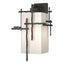 Hubbardton Forge 2023 Coastal Natural Iron Opal Glass (GG) Tura Large Outdoor Sconce