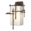 Hubbardton Forge 2023 Coastal Bronze Opal Glass (GG) Tura Large Outdoor Sconce