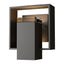Hubbardton Forge 2018 Coastal Oil Rubbed Bronze Coastal Oil Rubbed Bronze Clear Glass (ZM) Shadow Box Small Outdoor Sconce