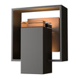 Hubbardton Forge 2018 Coastal Oil Rubbed Bronze Coastal Bronze Clear Glass (ZM) Shadow Box Small Outdoor Sconce