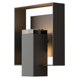 Hubbardton Forge 2018 Coastal Oil Rubbed Bronze Coastal Oil Rubbed Bronze Clear Glass (ZM) Shadow Box Outdoor Sconce