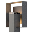 Hubbardton Forge 2018 Coastal Natural Iron Coastal Oil Rubbed Bronze Clear Glass (ZM) Shadow Box Outdoor Sconce
