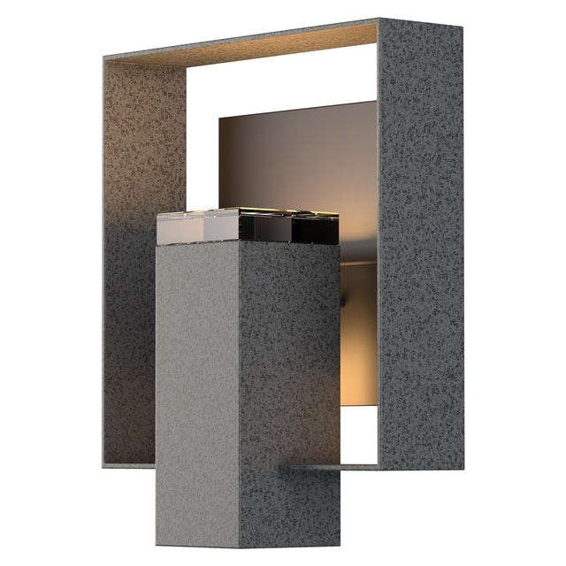 Hubbardton Forge 2018 Coastal Natural Iron Coastal Oil Rubbed Bronze Clear Glass (ZM) Shadow Box Outdoor Sconce