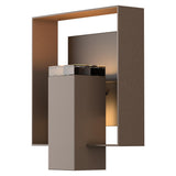 Hubbardton Forge 2018 Coastal Bronze Coastal Oil Rubbed Bronze Clear Glass (ZM) Shadow Box Outdoor Sconce