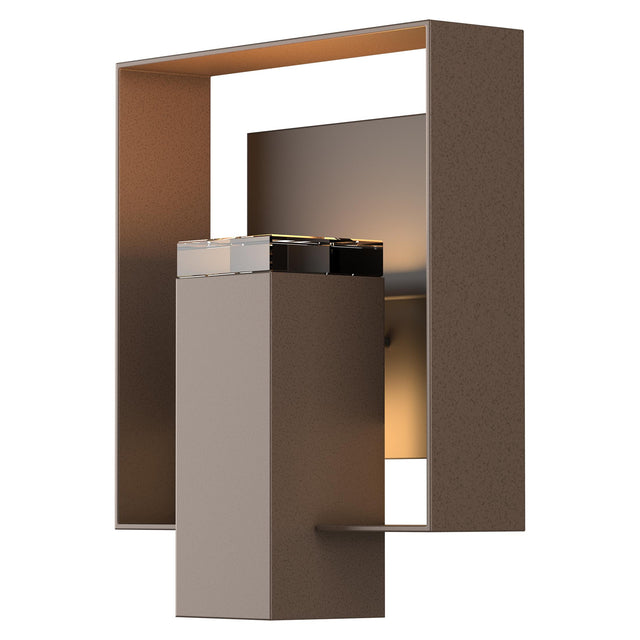 Hubbardton Forge 2018 Coastal Bronze Coastal Oil Rubbed Bronze Clear Glass (ZM) Shadow Box Outdoor Sconce