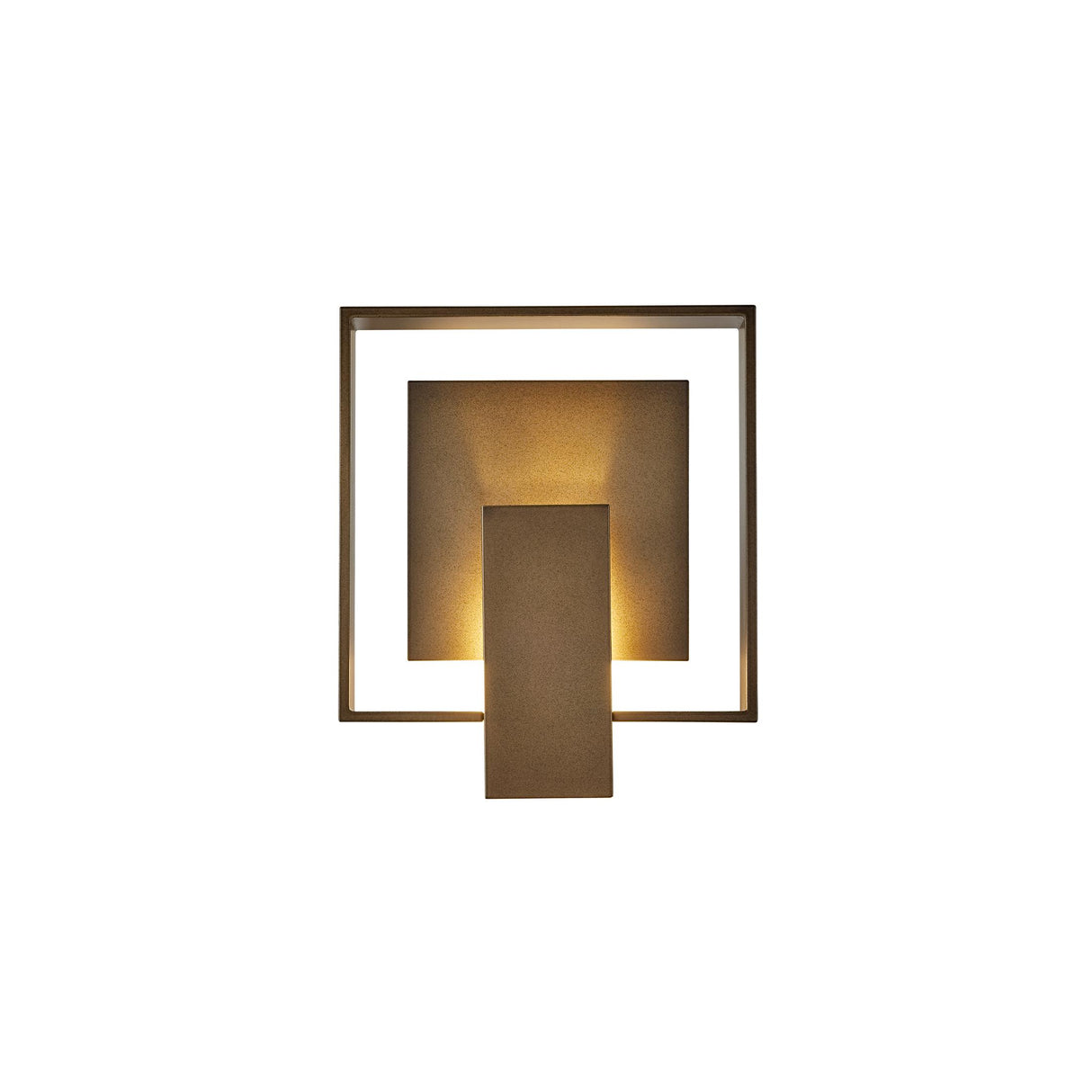 Hubbardton Forge 2018 Coastal Bronze Coastal Bronze Clear Glass (ZM) Shadow Box Outdoor Sconce