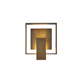 Hubbardton Forge 2018 Coastal Bronze Coastal Bronze Clear Glass (ZM) Shadow Box Outdoor Sconce