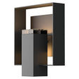 Hubbardton Forge 2018 Coastal Black Coastal Oil Rubbed Bronze Clear Glass (ZM) Shadow Box Outdoor Sconce