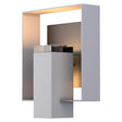 Hubbardton Forge 2018 Coastal Burnished Steel Coastal Oil Rubbed Bronze Clear Glass (ZM) Shadow Box Outdoor Sconce