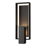 Hubbardton Forge 2018 Coastal Oil Rubbed Bronze Coastal Oil Rubbed Bronze Clear Glass (ZM) Shadow Box Large Outdoor Sconce