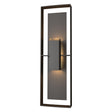 Hubbardton Forge 2020 Coastal Oil Rubbed Bronze Coastal Oil Rubbed Bronze Clear Glass (ZM) Shadow Box Tall Outdoor Sconce