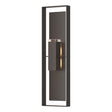 Hubbardton Forge 2023 Coastal Oil Rubbed Bronze Coastal Oil Rubbed Bronze Clear Glass (ZM) Shadow Box Extra Tall Sconce