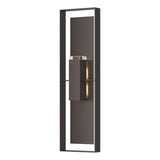 Hubbardton Forge 2023 Coastal Oil Rubbed Bronze Coastal Oil Rubbed Bronze Clear Glass (ZM) Shadow Box Extra Tall Sconce