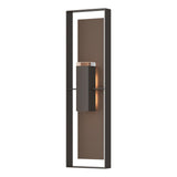 Hubbardton Forge 2023 Coastal Oil Rubbed Bronze Coastal Bronze Clear Glass (ZM) Shadow Box Extra Tall Sconce