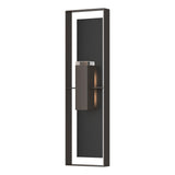 Hubbardton Forge 2023 Coastal Oil Rubbed Bronze Coastal Black Clear Glass (ZM) Shadow Box Extra Tall Sconce
