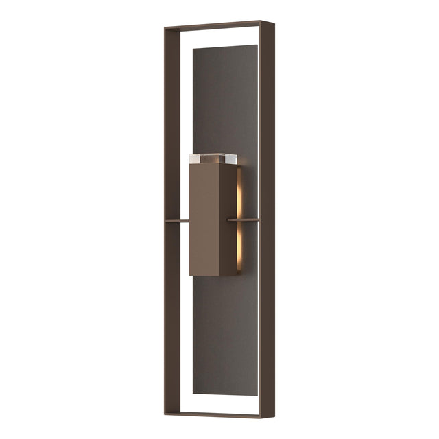 Hubbardton Forge 2023 Coastal Bronze Coastal Oil Rubbed Bronze Clear Glass (ZM) Shadow Box Extra Tall Sconce