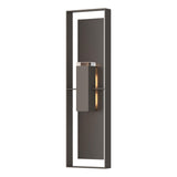 Hubbardton Forge 2023 Coastal Dark Smoke Coastal Oil Rubbed Bronze Clear Glass (ZM) Shadow Box Extra Tall Sconce
