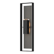 Hubbardton Forge 2023 Coastal Black Coastal Natural Iron Clear Glass (ZM) Shadow Box Extra Tall Sconce