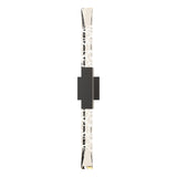 Hubbardton Forge 2019 Coastal Oil Rubbed Bronze Clear Glass (ZM) Refraction Large Outdoor Sconce