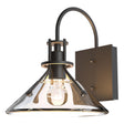 Hubbardton Forge 2020 Coastal Oil Rubbed Bronze Clear Glass (ZM) Henry Small Glass Shade Outdoor Sconce