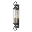 Hubbardton Forge 2015 Coastal Oil Rubbed Bronze Clear Glass (ZM) Cavo Large Outdoor Wall Sconce