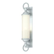 Hubbardton Forge 2015 Coastal Burnished Steel Opal Glass (GG) Cavo Large Outdoor Wall Sconce