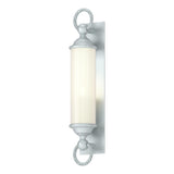Hubbardton Forge 2015 Coastal Burnished Steel Opal Glass (GG) Cavo Large Outdoor Wall Sconce
