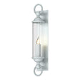 Hubbardton Forge 2015 Coastal Burnished Steel Clear Glass (ZM) Cavo Large Outdoor Wall Sconce